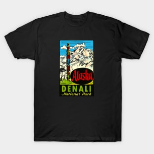 Denali National Park Alaska Vintage T-Shirt